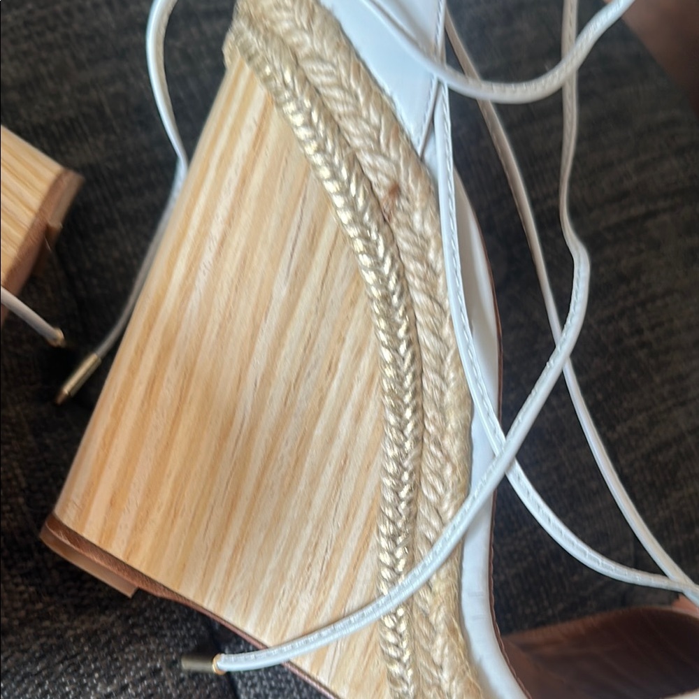 Aquazzura white Espadrille Wedge Sandals - Picture 10 of 15